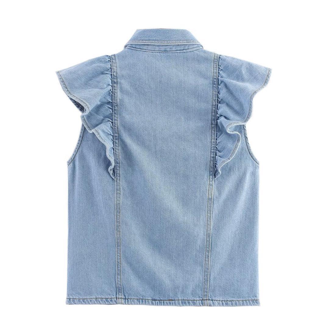 Damen Weite Jeans mit eleganter Gürtelapplikation Drune