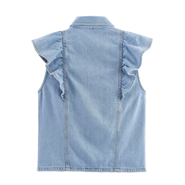 Damen Weite Jeans mit eleganter Gürtelapplikation Drune