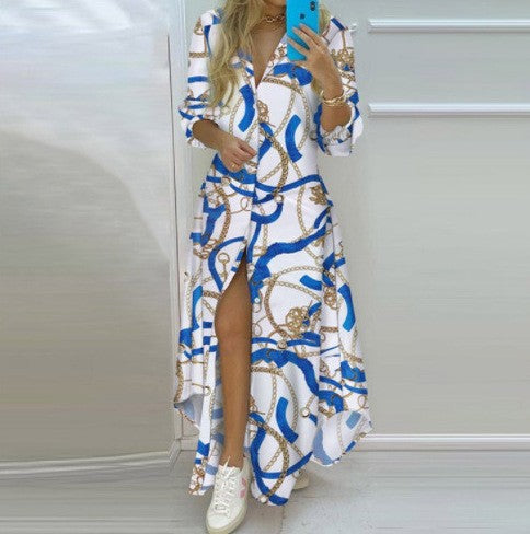 Damen Kimono-Robe mit Printdesign Drune