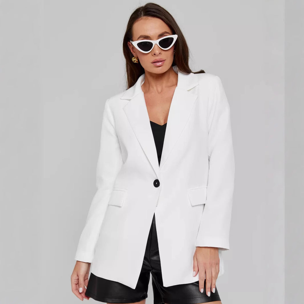 Damen eleganter, lässiger Blazer mit angesagtem Oversized-Schnitt Drune