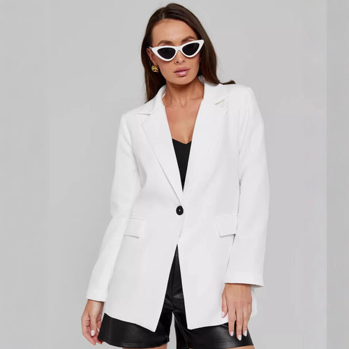 Damen eleganter, lässiger Blazer mit angesagtem Oversized-Schnitt Drune