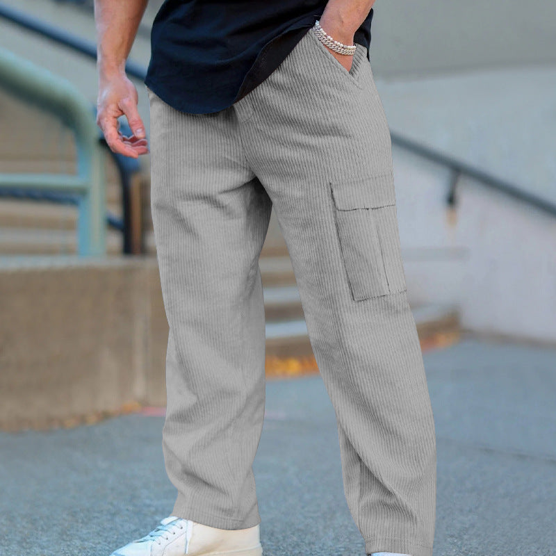 Herren Cargo-Jogginghose mit praktischen Seitentaschen und elastischem Bund Drune