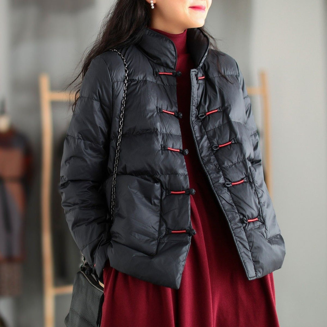Damen Leichte Steppjacke mit Stehkragen und praktischen Taschen Drune