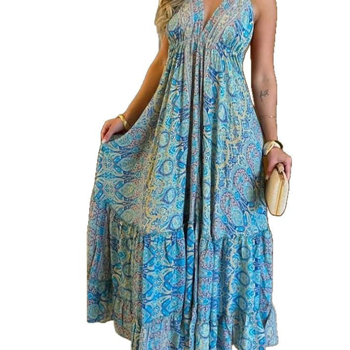 Damen Maxikleid mit verspieltem Paisleydesign und komfortablem Schnitt Drune