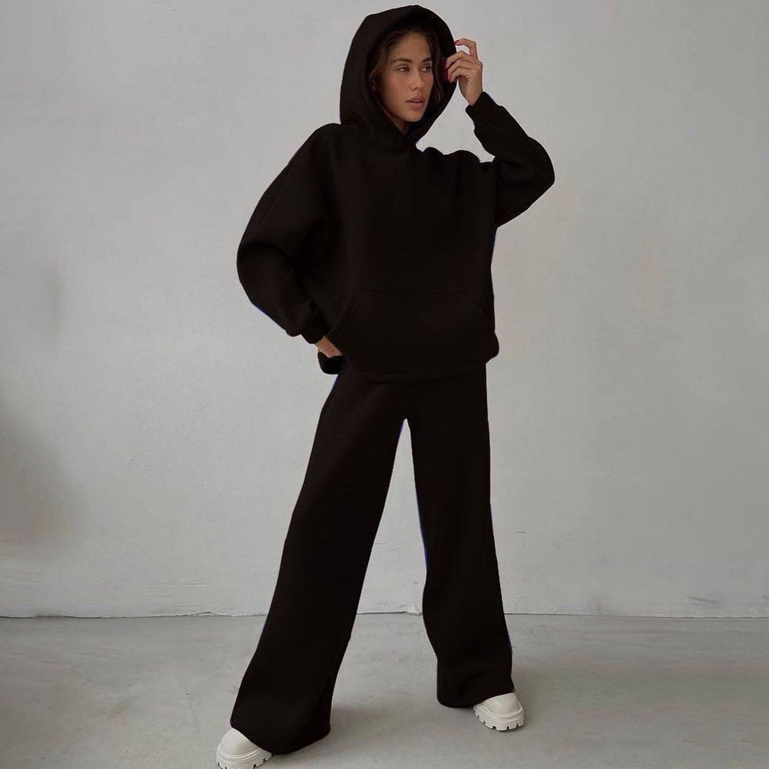 Damen lässiger Hoodie- und Jogginghosen-Look Drune