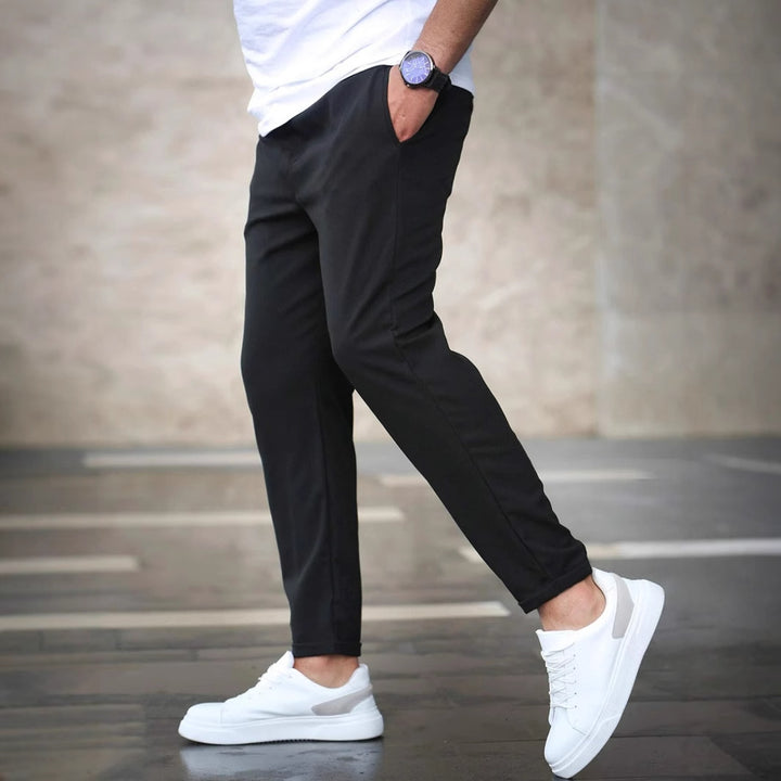 Herren Slim-Fit Freizeithose mit elastischem Bund und modernen Seitentaschen Drune