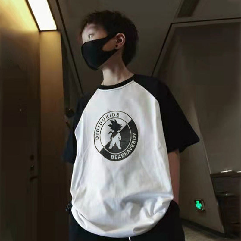 Jungen lässiges T-Shirt mit kreativem Druck Drune