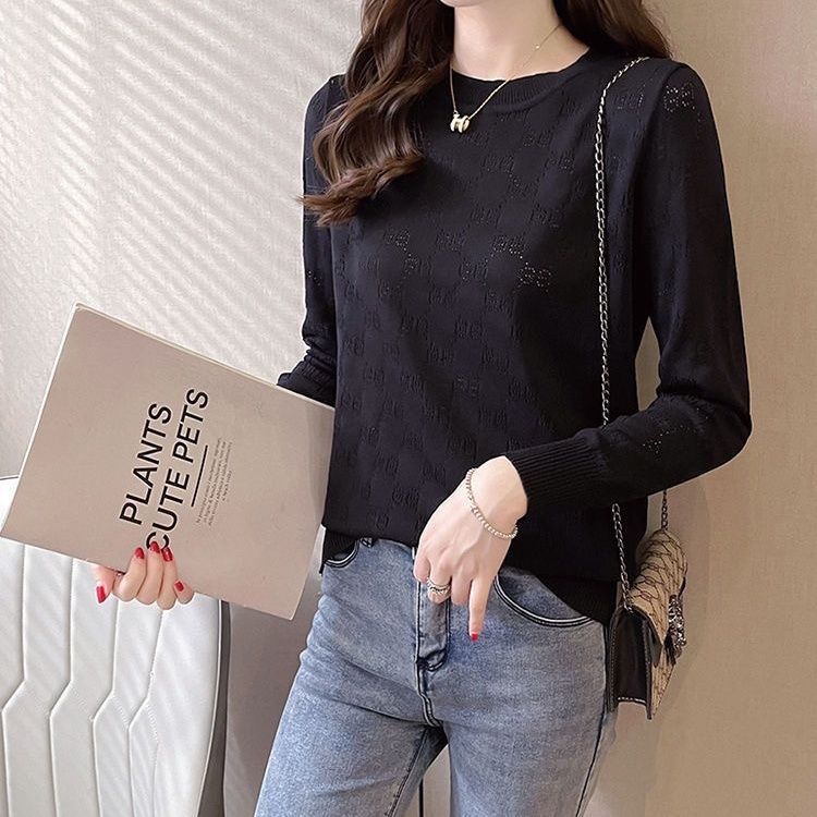 Damen Strickpullover mit eleganter Lochmusterstruktur Drune