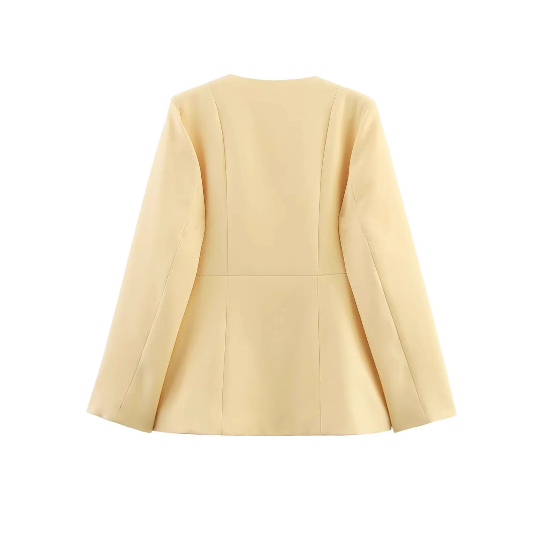 Damen modische Kurzjacke mit strukturiertem Design Drune