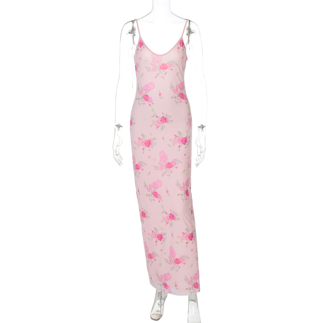 Damen Maxikleid mit zartem Blumenmuster Drune