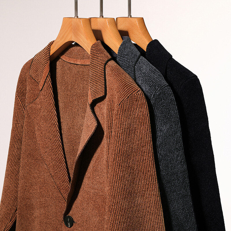 Herren elegante Blazerjacke mit zeitlosem Design und praktischen Taschen Drune