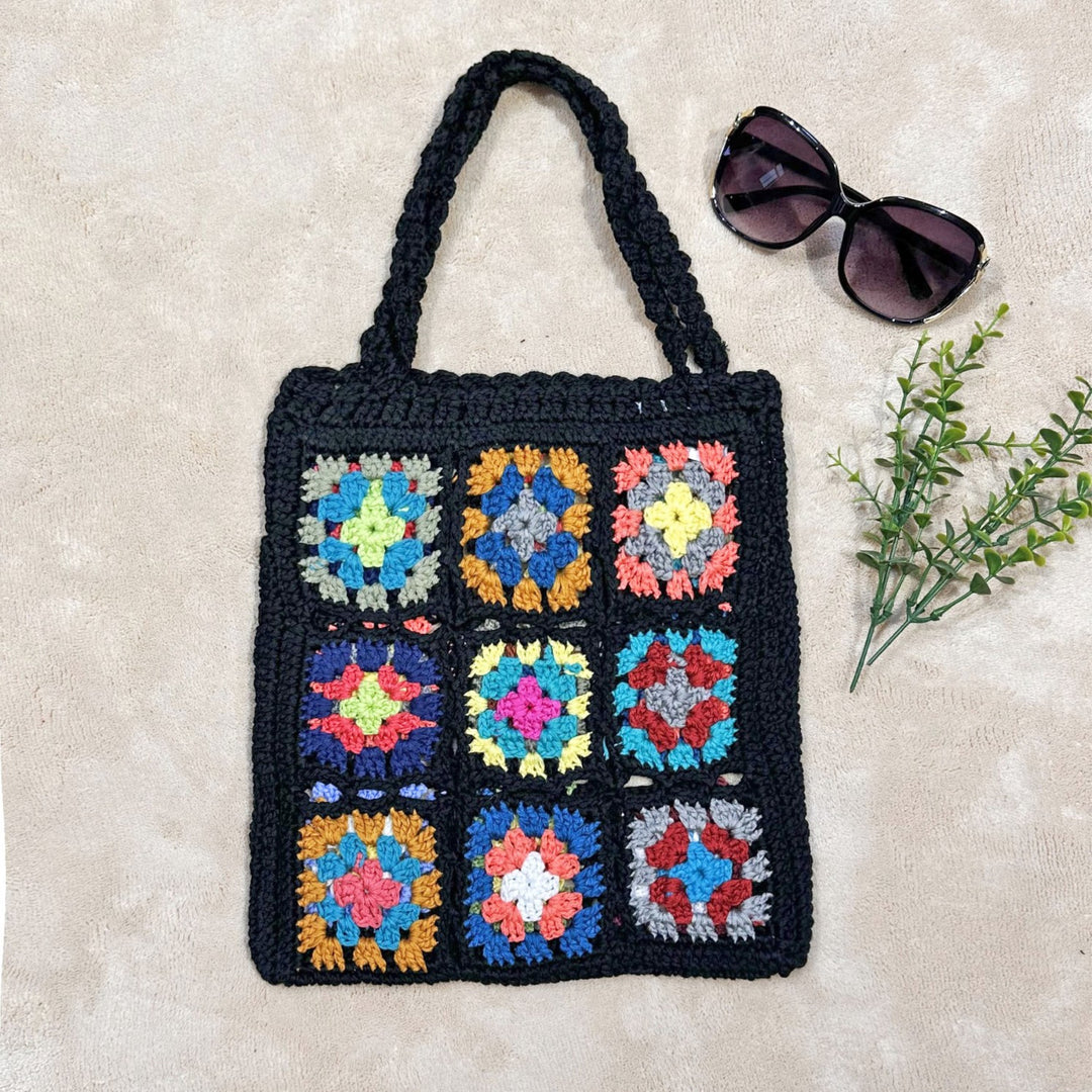 Damen Handgefertigte Häkel-Tasche Drune