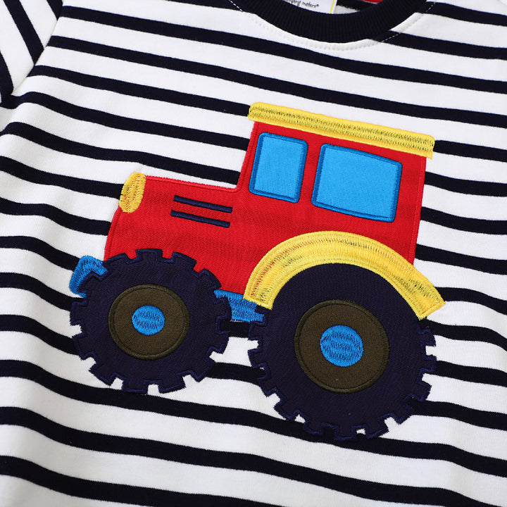 Jungen Sweatshirt mit kreativem Traktor-Design Drune