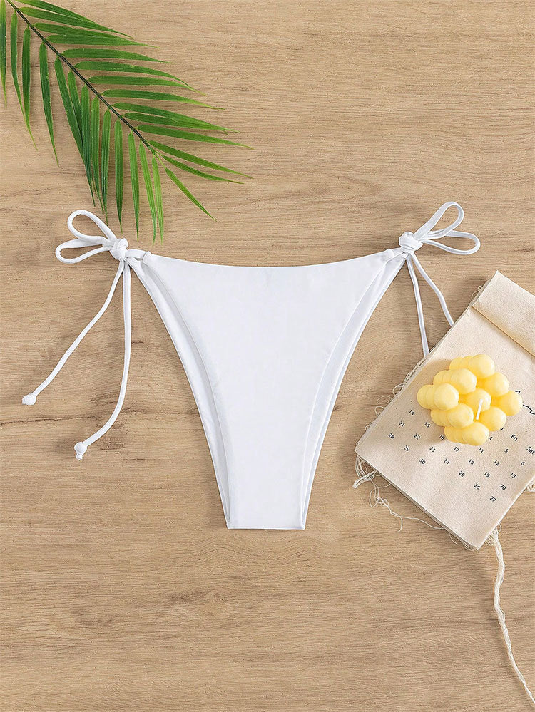 Damen Triangel-Bikini mit verstellbaren Bändern und elastischem Taillenbund Drune