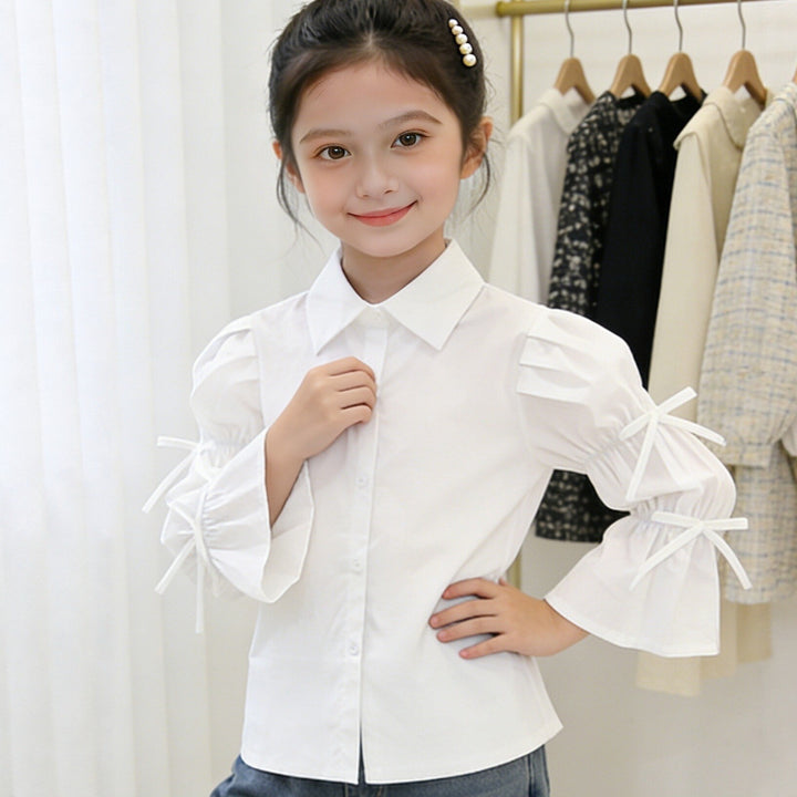 Mädchen Bluse mit kreativen Rüschendetails Drune