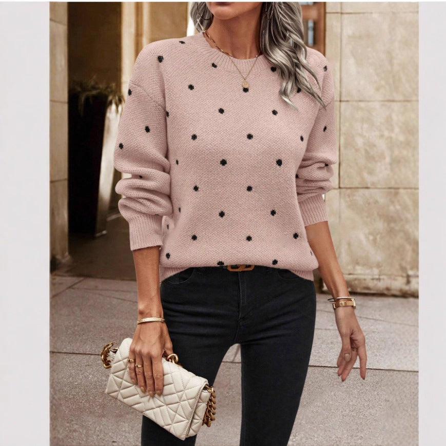 Damen Pullover mit verspieltem Muster und komfortablem Schnitt Drune