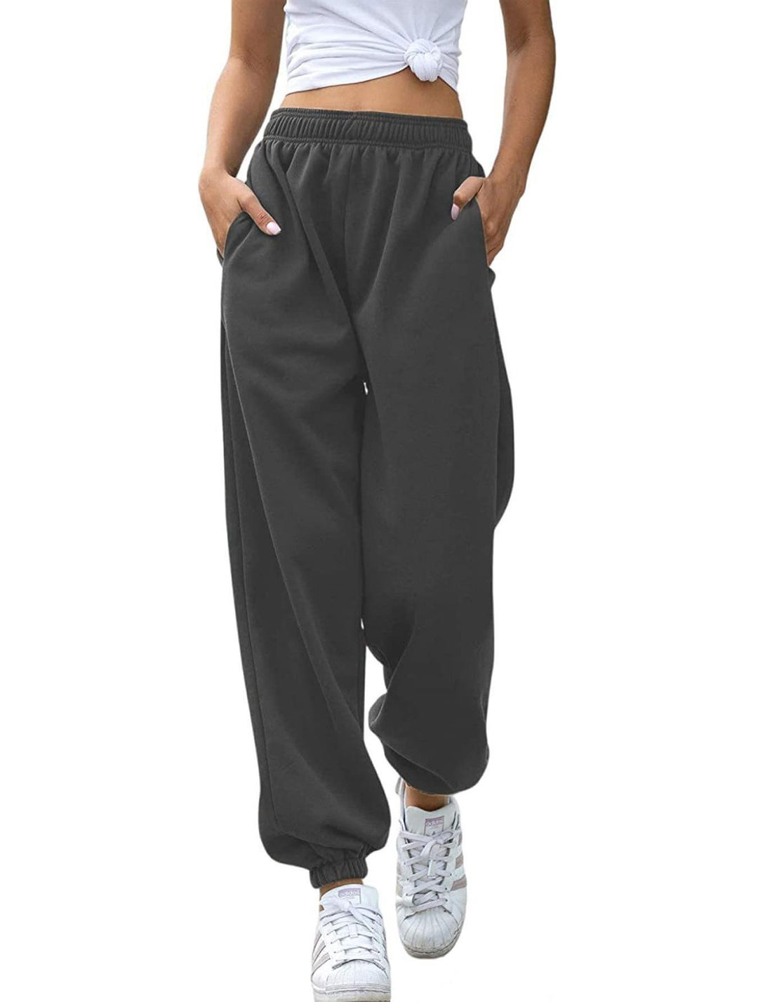 Damen nan gemütliches Lounge-Jogginganzug-Set mit Oversize-Hoodie und elastischer High-Waist Jogginghose Drune