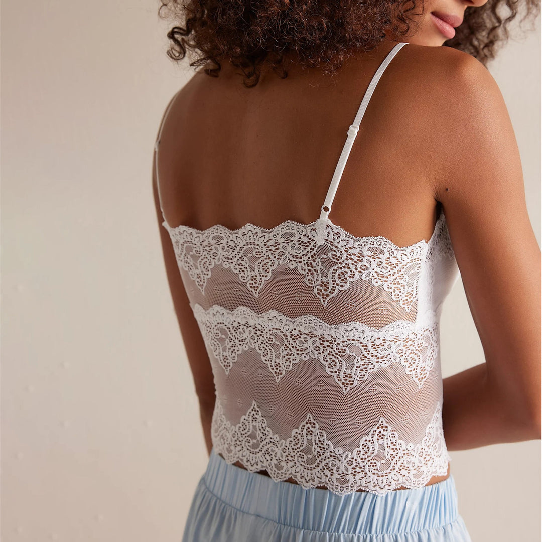 Damen Spitzen-Crop-Top und Shorts Set Drune
