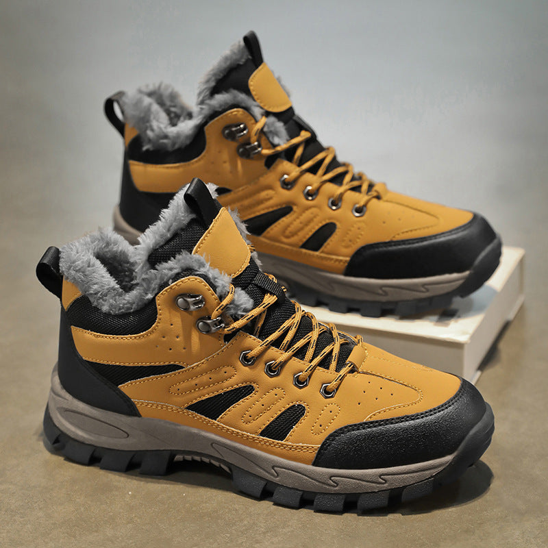 Damen Winterfestige Wanderschuhe mit isolierter Sohle und warmem Innenfutter Drune