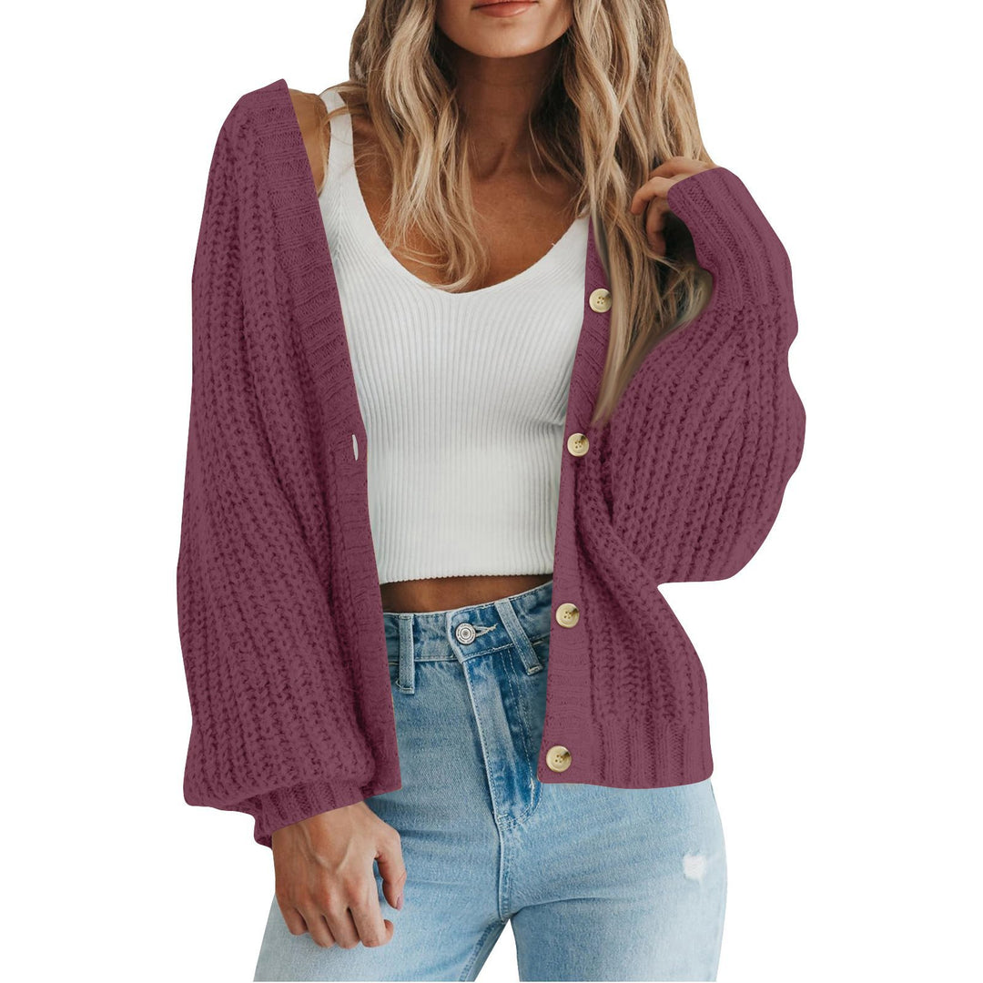 Damen Strickjacke mit grobem Muster und modischem Schnitt Drune