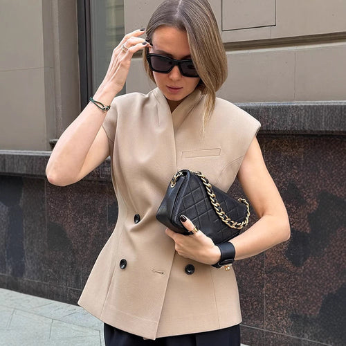 Damen Modischer Blazer mit asymmetrischem Schnitt Drune