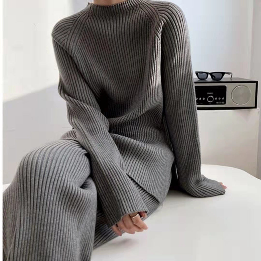 Damen Strickensemble mit weitem Schnitt und elegantem Design Drune