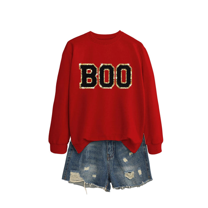 Damen Sweatshirt mit glitzerndem Aufdruck Drune