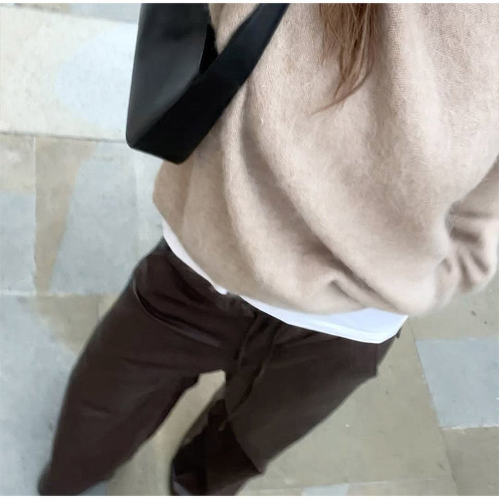 Damen Oversized Strickpullover aus weichem Cashmere-Mix Drune