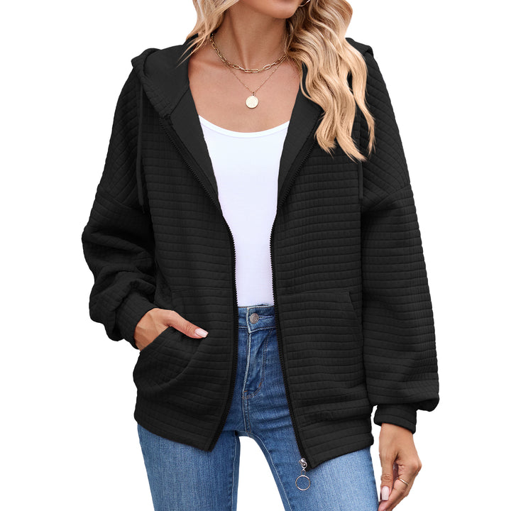 Damen Kapuzenjacke mit strukturiertem Design und praktischen Taschen Drune