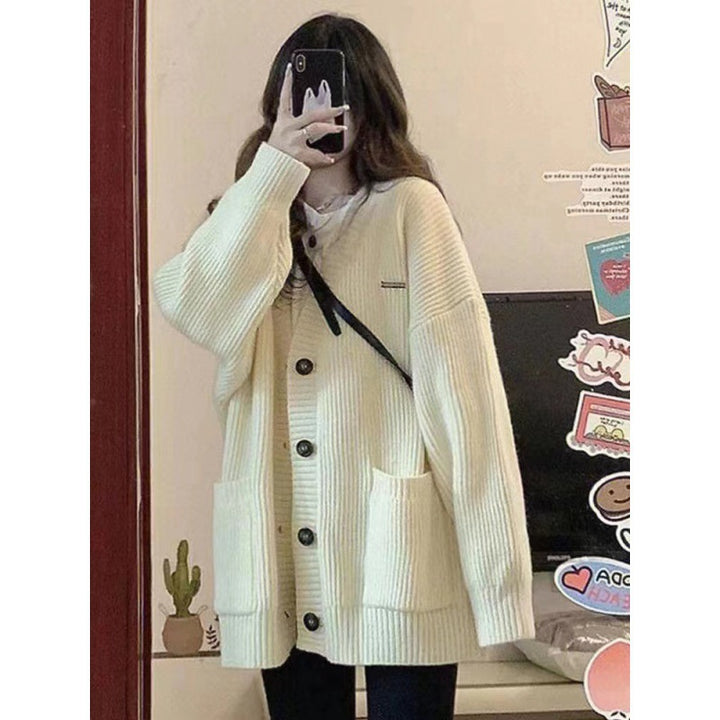 Damen Grobstrick-Cardigan mit Taschen und weichem Schnitt Drune