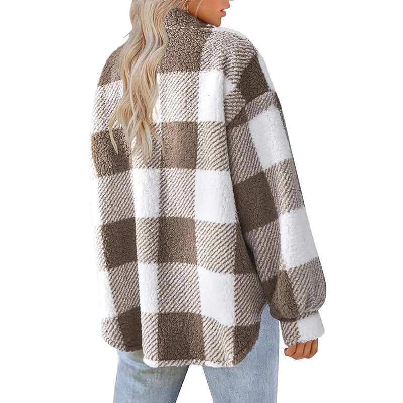 Drune | Warmer Karierter Mantel
