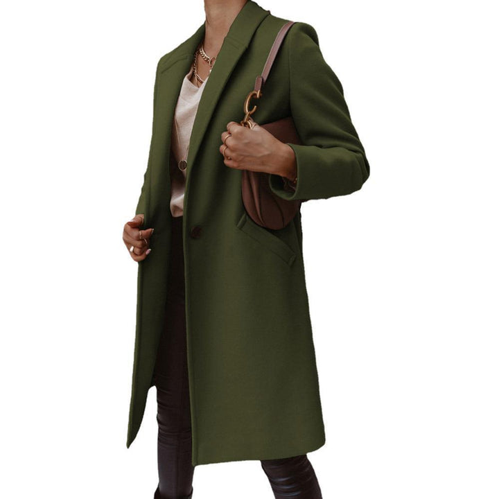 Damen Wollmantel mit elegantem Revers und zeitlosem Schnitt Drune