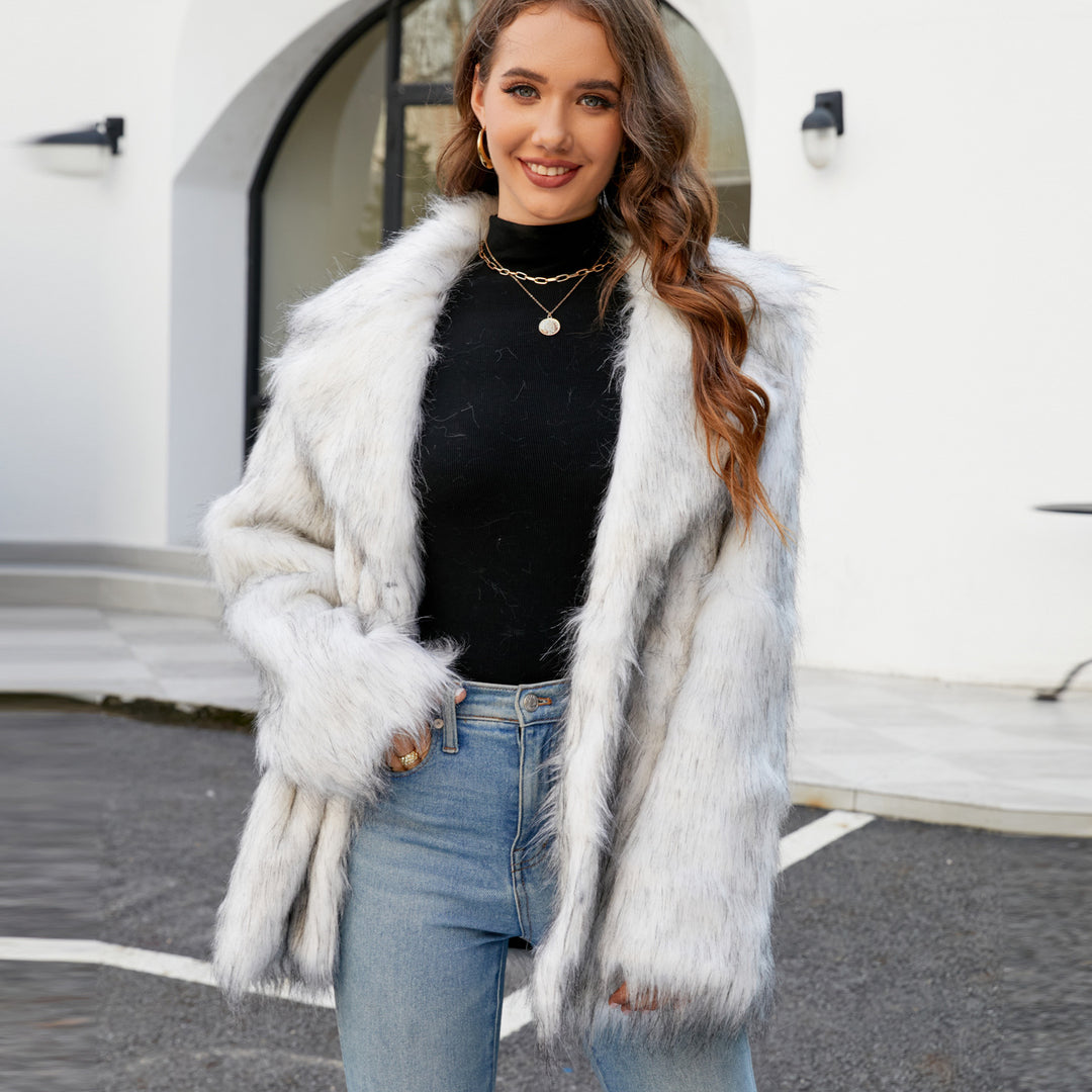 Damen Kunstpelzjacke Drune