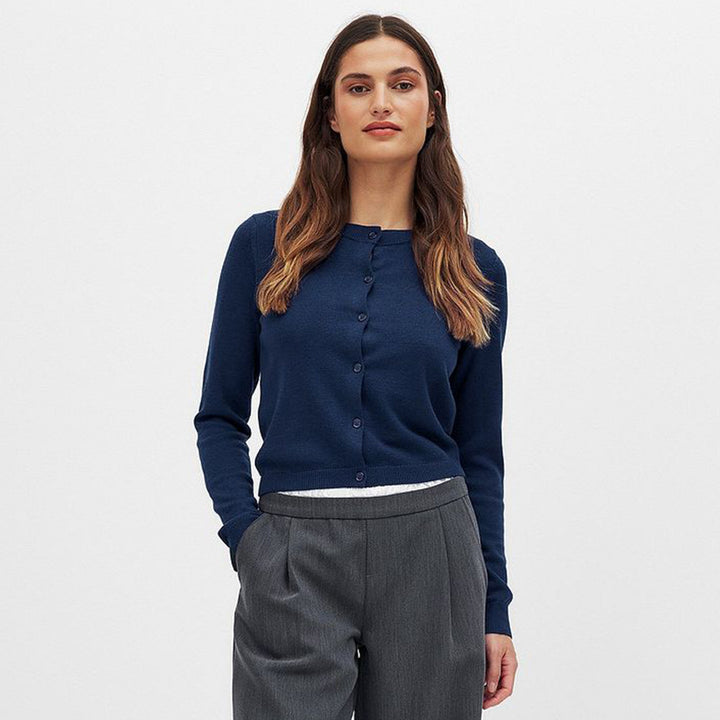 Damen Leichte Strickjacke mit Knopfverschluss und atraumatischem Schnitt Drune