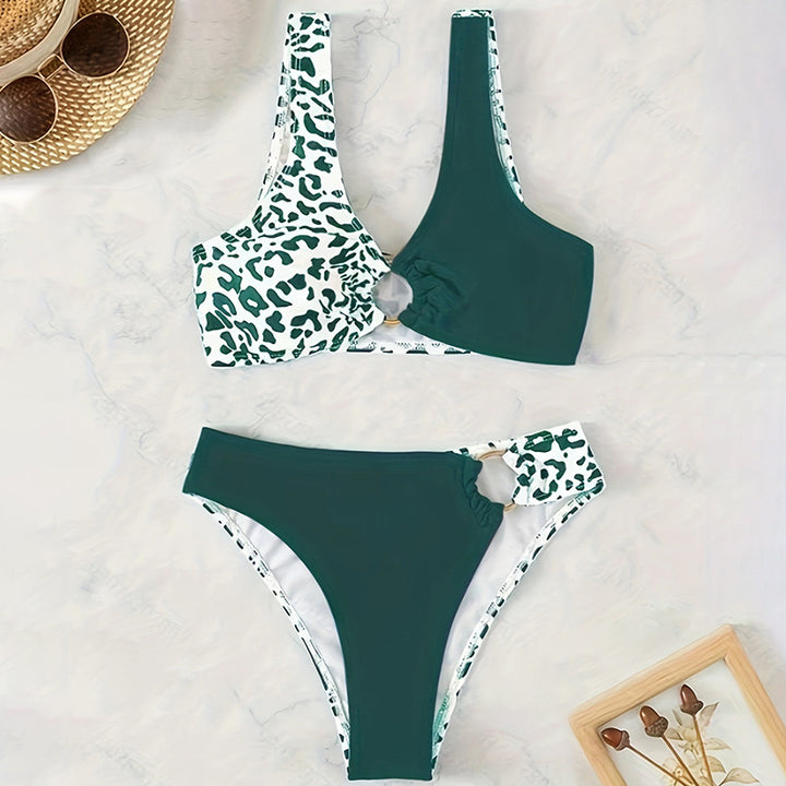 Damen Triangel-Bikini mit modischem Ringdetail und asymmetrischem Schnitt Drune