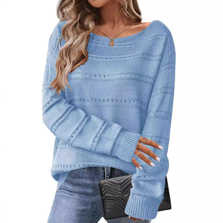 Damen Strickpullover mit luftiger Struktur und weit geschnittenem Design Drune