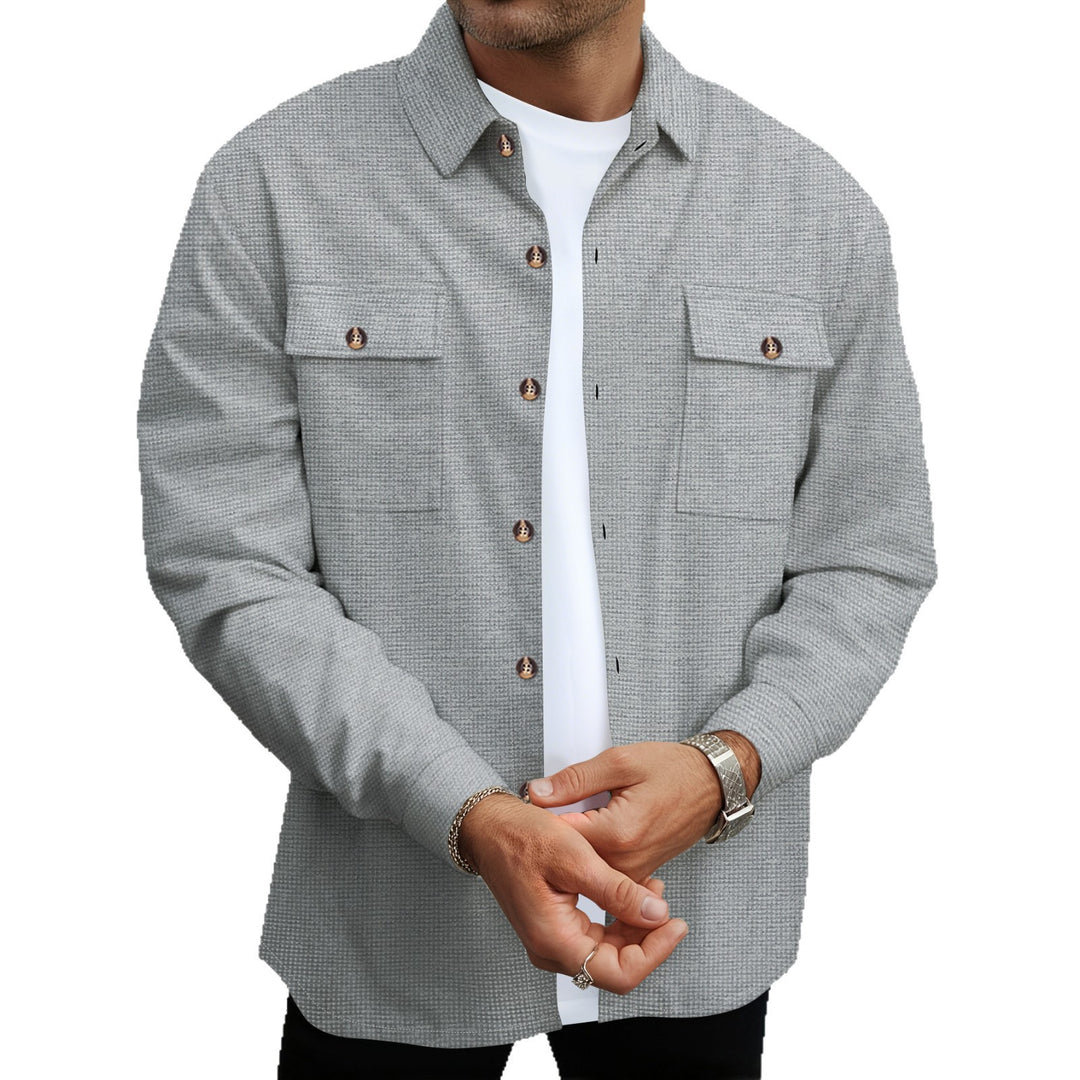Herren modische Hemdbluse mit praktischen Taschen und modischem Design Drune