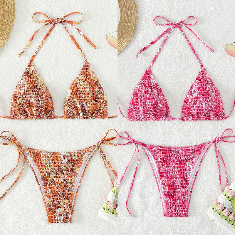 Damen Triangel-Bikini mit trendigem Rüschendesign Drune