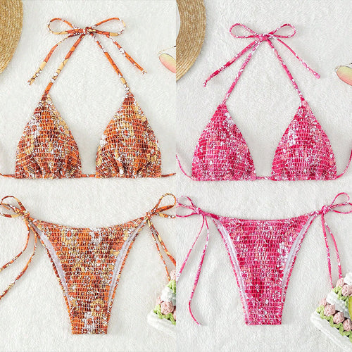 Damen Triangel-Bikini mit trendigem Rüschendesign Drune