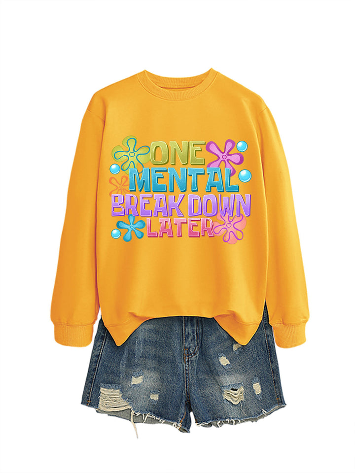 Damen Sweatshirt mit kreativem Aufdruck Drune