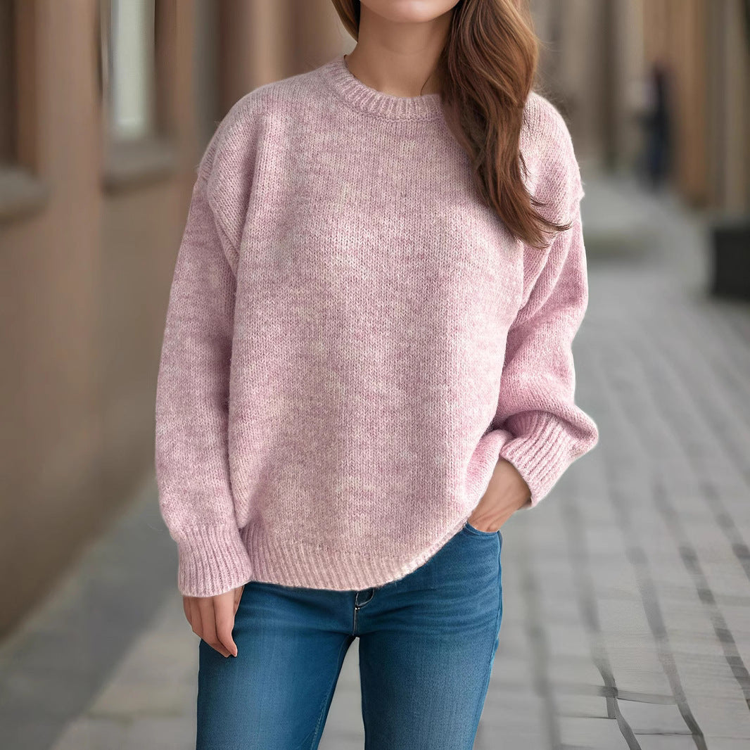 Damen Grobstrickpullover mit großzügigen Ärmeln und modernem Schnitt Drune