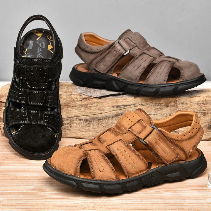 Herren bequeme Sandalen aus hochwertigem Leder Drune
