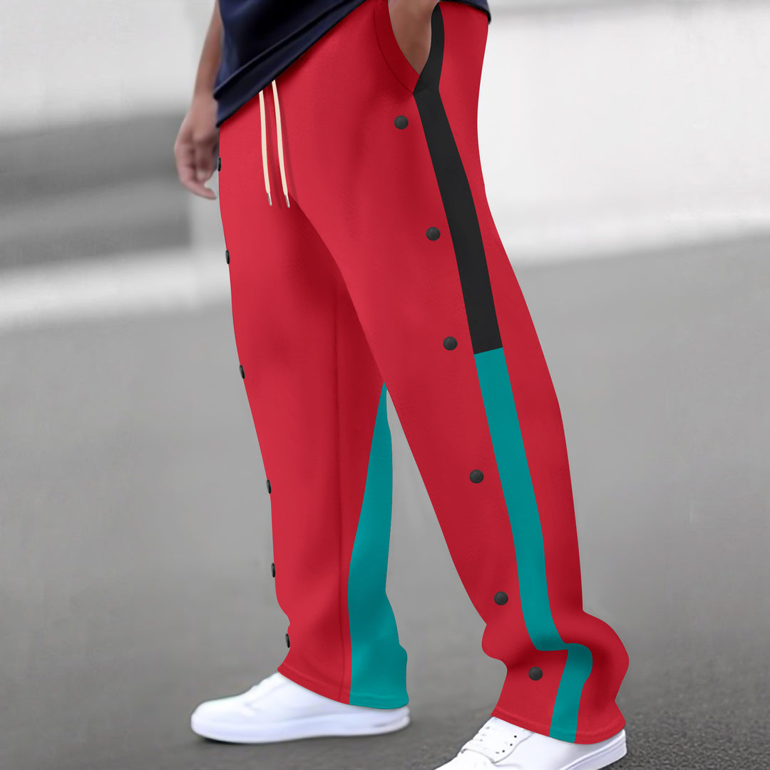 Herren Sporthose mit seitlichen Druckknöpfen Drune