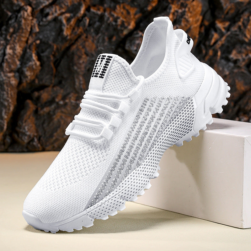 Herren nan atmungsaktive Stricksneaker mit profilierter Laufsohle und gepolsterter Fersenmanschette Drune
