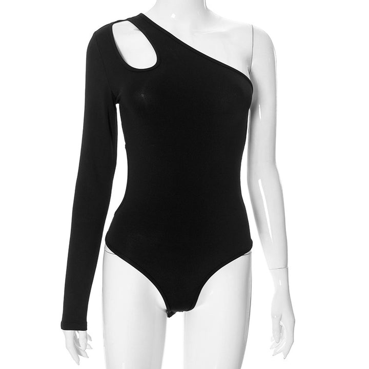 Damen Off-Shoulder Bodysuit mit asymmetrischem Schnitt Drune