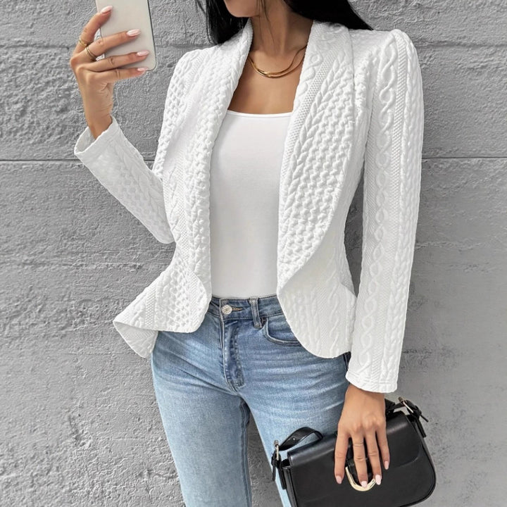 Damen Strukturierte Jacke mit modernem Schnitt Drune