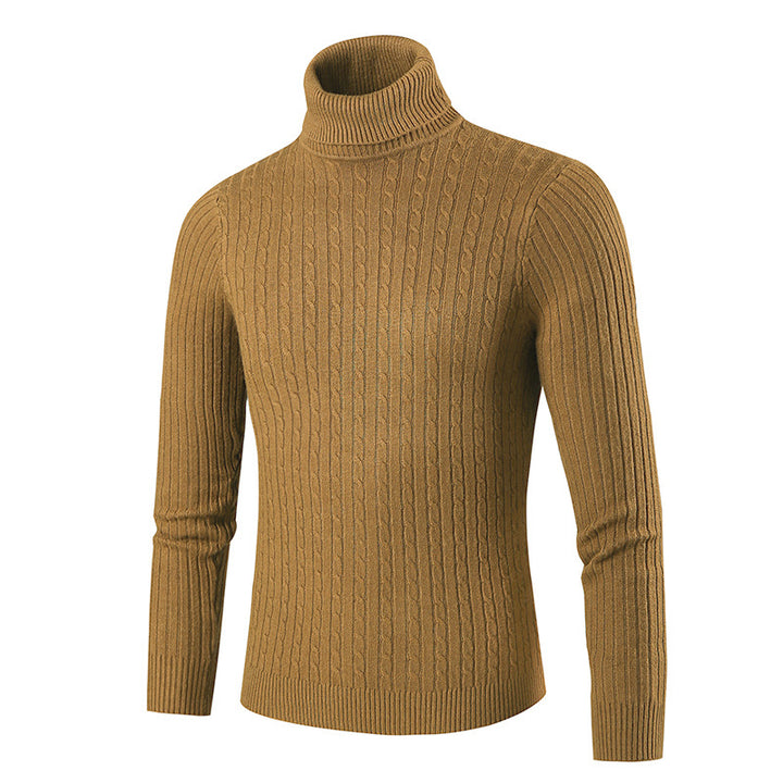 Herren Rollkragenpullover im klassischen Rippmuster Drune