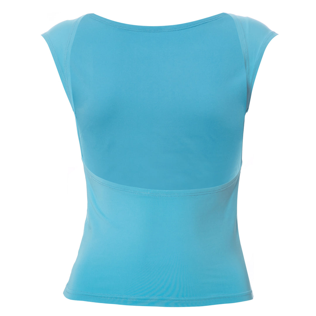 Damen körpernahes Kurzarmshirt aus elastischem Material Drune
