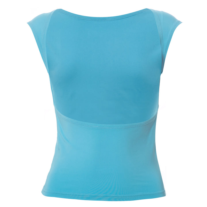Damen körpernahes Kurzarmshirt aus elastischem Material Drune