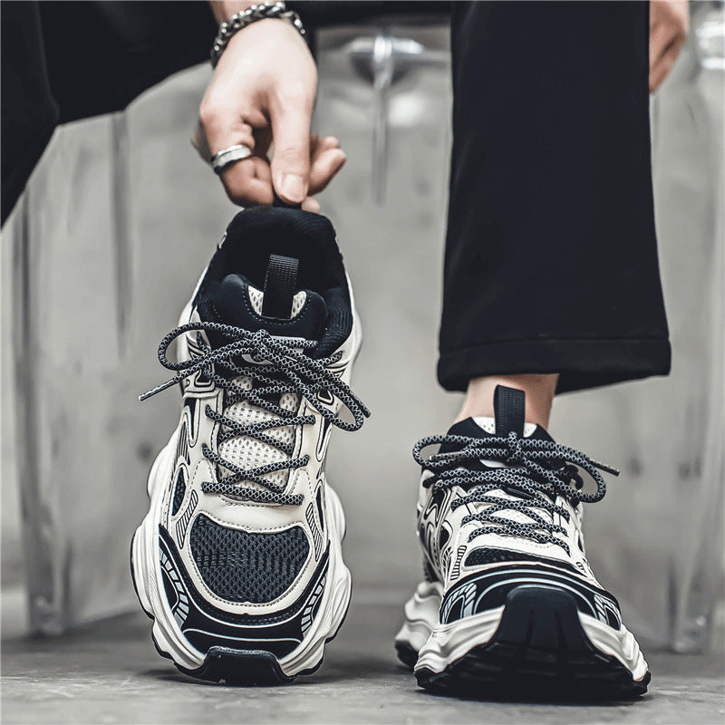 Damen Sportliche Chunky Sneakers mit atmungsaktivem Obermaterial und innovativem Sohlenprofil Drune